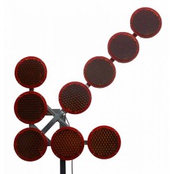 Sageata luminoasa LED de semnalizare - dirijare trafic - 9 lampi 200 mm diametru - 2000 candele Sageata luminoasa LED de semnalizare - dirijare trafic - 9 lampi 200 mm diametru - 2000 candele